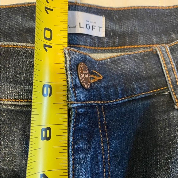 LOFT Modern Skinny Ankle Size 10 Frayed Raw Hem - Picture 7 of 8